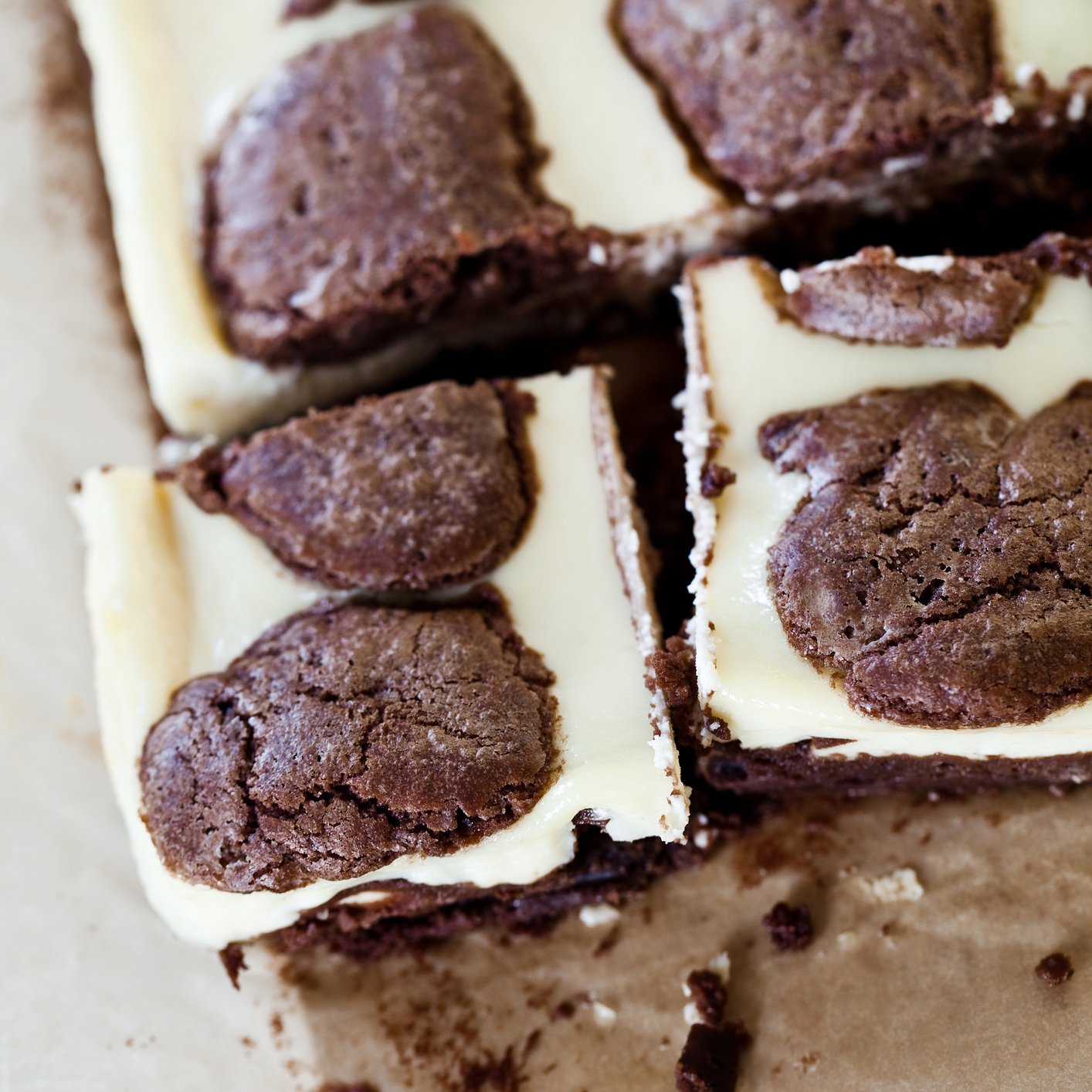 Cow print brownies