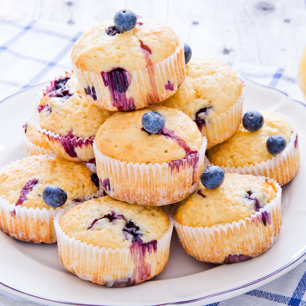 lemon blueberry oatmeal muffins