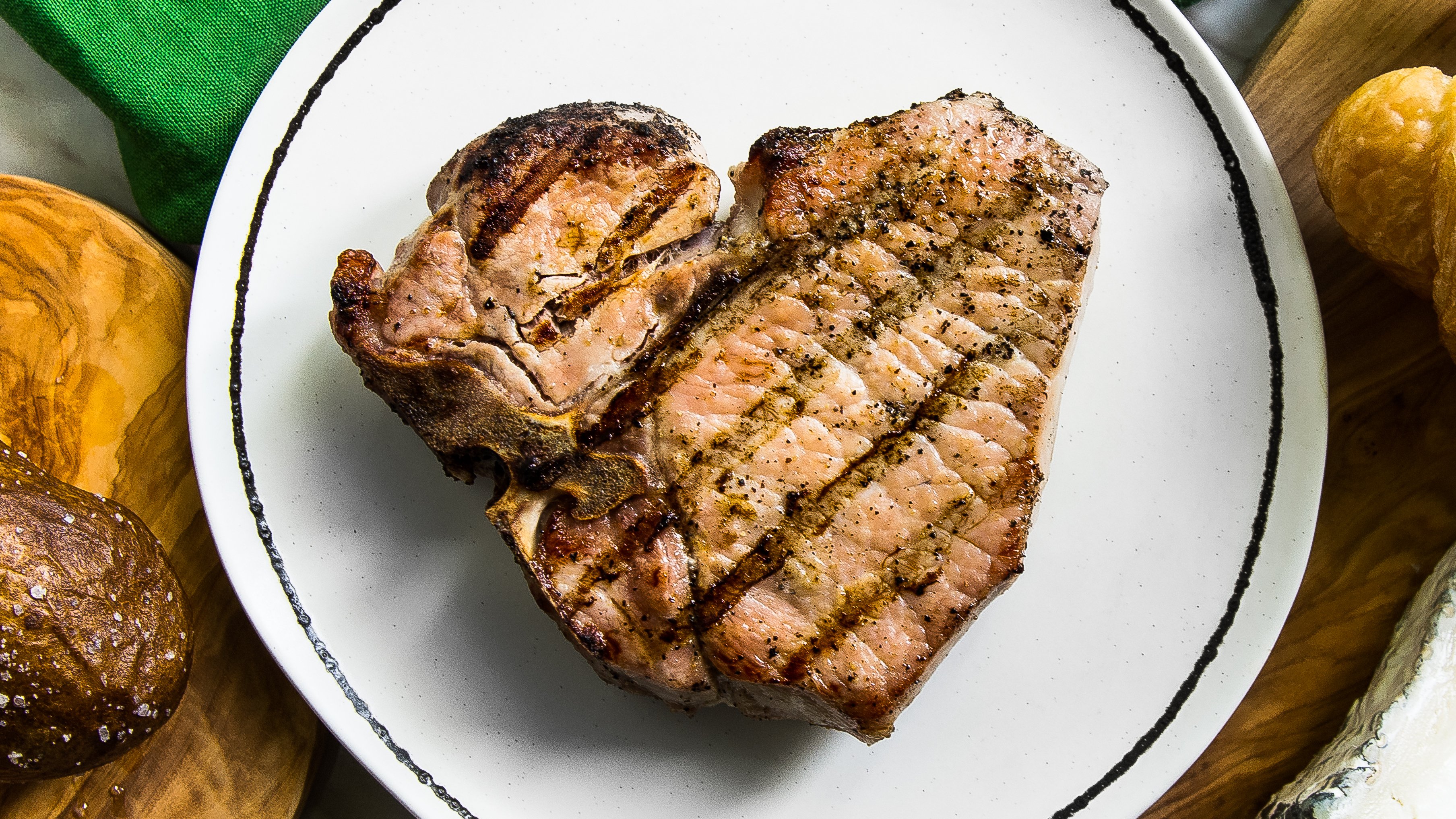 June - Grilled Peppery Pork Chops 16x9 (1 of 1)
