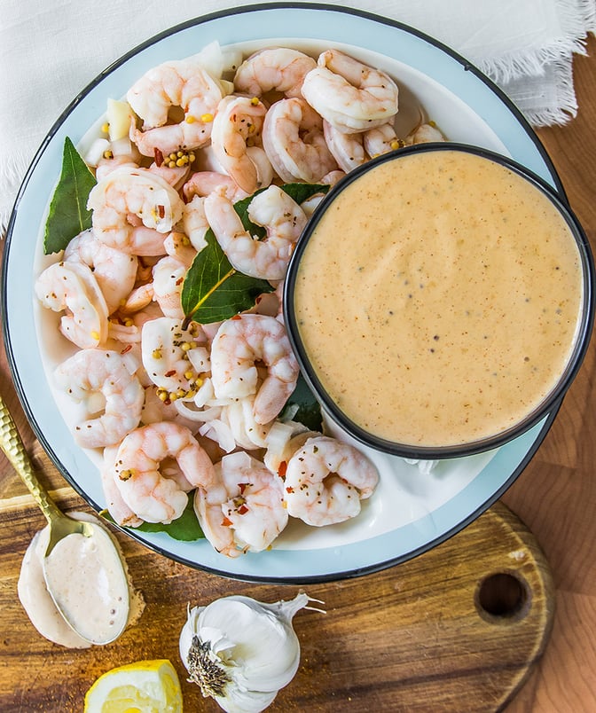 APLK: Pickled Shrimp with Mississippi Comeback Sauce